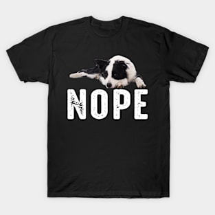 Collie NOPE Canine Chic, Trendsetting Tee for Dog Devotees T-Shirt